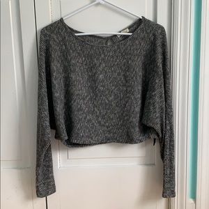 Cropped Grey Long Sleeve